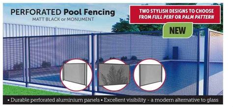 perforated pool fencing stratco